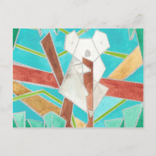 Carte Postale Koala Watercolor Art