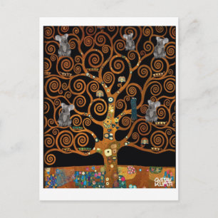 Carte Postale Koalas in Tree of Life, parodie de Klimt,