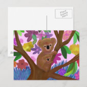 Carte Postale Koalas Juste À Cogner Autour (Devant / Derrière)