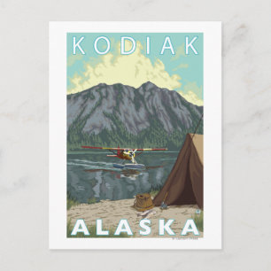 Carte Postale Kodiak, AlaskaBush Plane Fishing