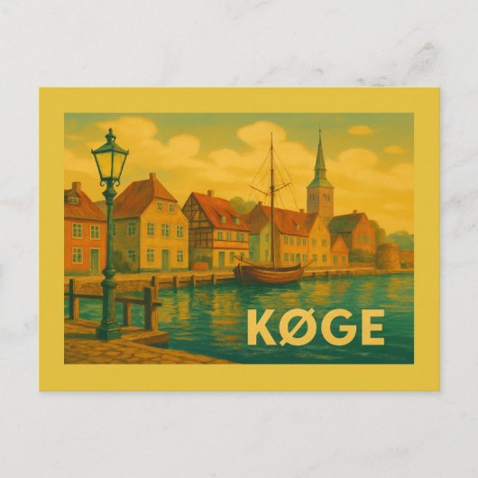Carte Postale Køge Denmark Old Town (Devant)