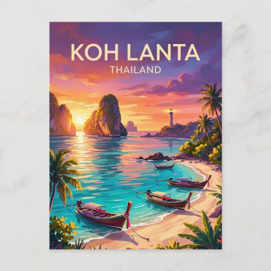 Carte Postale Koh Lanta Thaïlande (Devant)