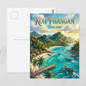Carte Postale Koh Phangan Thaïlande (Devant / Derrière)