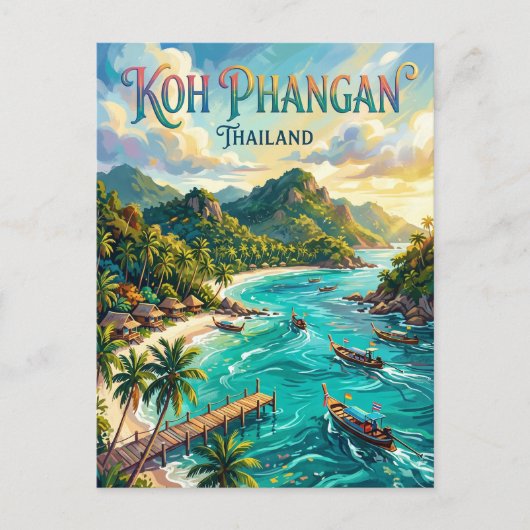Carte Postale Koh Phangan Thaïlande (Devant)