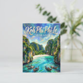 Carte Postale Koh Phi Phi Le Thaïlande (Debout devant)