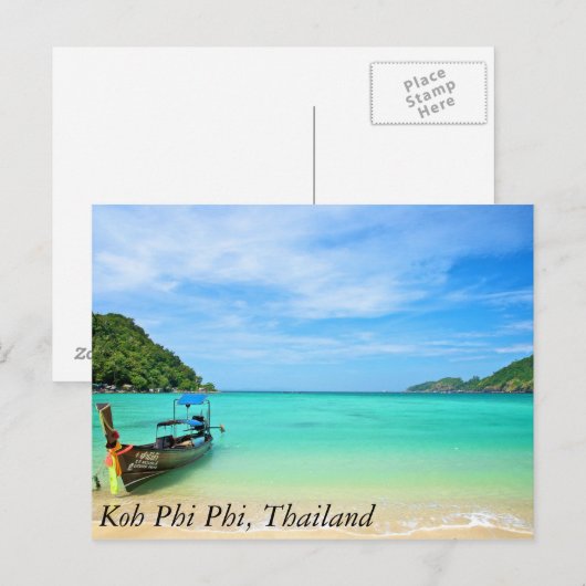 Carte Postale Koh Phi Phi, Thaïlande (Devant / Derrière)