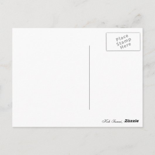 Carte Postale koh samui (Dos)