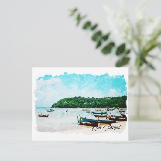 Carte Postale Koh Samui thailand beach paradis (Debout devant)