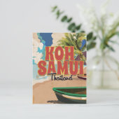 Carte Postale Koh Samui, Thaïlande Poster Vintage voyage (Debout devant)