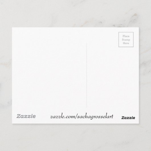 Carte Postale Kohaku Koi 2 Poissons japonais (Dos)