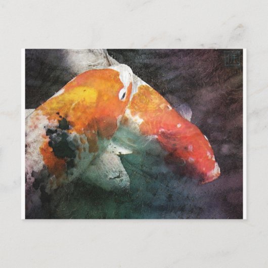 Carte Postale Koi (Devant)