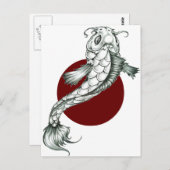 Carte Postale Koi (Devant / Derrière)