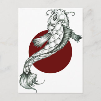 Carte Postale Koi