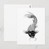 Carte Postale Koi Carp (Devant / Derrière)