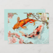 Carte Postale Koi Fish (Devant / Derrière)