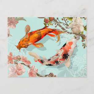 Carte Postale Koi Fish