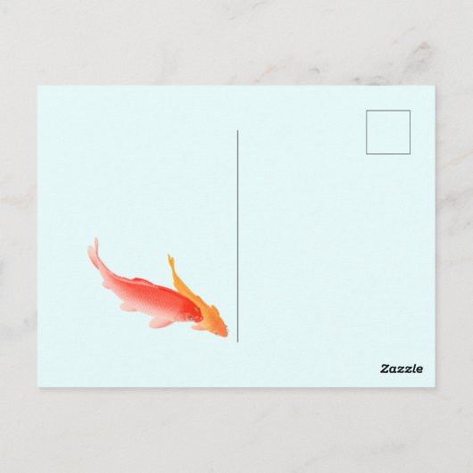 Carte Postale Koi Fish (Dos)