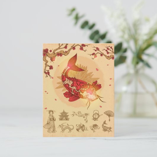 Carte Postale Koi Fish (Debout devant)
