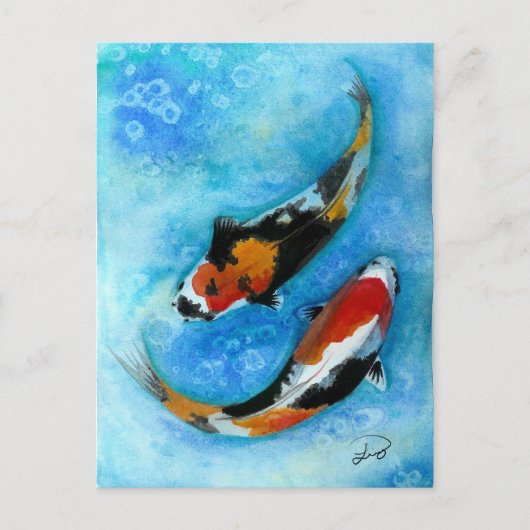 Carte Postale Koi Fish (Devant)