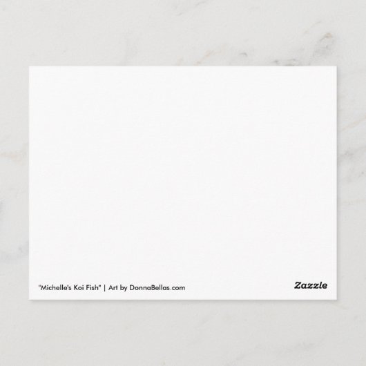 Carte postale Koi Fish (Dos)
