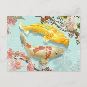 Carte Postale Koi Fish