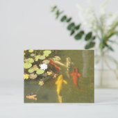 Carte Postale Koi Fish in a Lily pond (Debout devant)