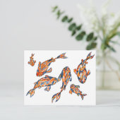 Carte postale Koi Fish Pond (Debout devant)