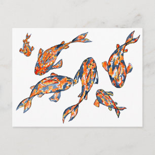 Carte postale Koi Fish Pond