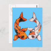 Carte postale Koi Kissing (Devant / Derrière)