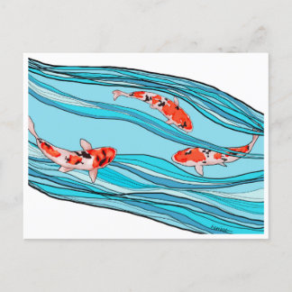 CARTE POSTALE KOI KOI KOI