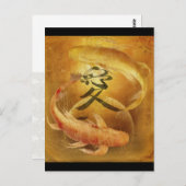 Carte Postale Koi Love (Devant / Derrière)