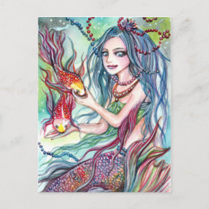 Carte Postale Koi Mermaid