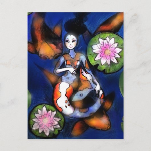 Carte postale Koi Mermaid (Devant)