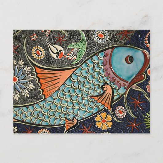 Carte postale Koi Mosaic (Devant)