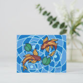 Carte Postale Koi Pond (Debout devant)