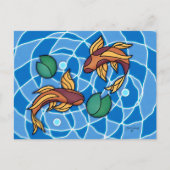 Carte Postale Koi Pond (Devant)