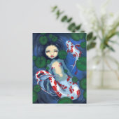 Carte postale "Koi Pond Mermaid" (Debout devant)
