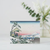 Carte Postale Koishikawa Tea House View Mt Fuji par Hokusai (Debout devant)