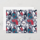 Carte Postale Kokeshi (Devant / Derrière)