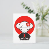 Carte postale Kokeshi Doll (Debout devant)
