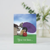 Carte Postale Kokeshi Doll (Debout devant)