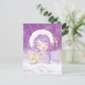 Carte Postale Kokeshi Etoile (Debout devant)