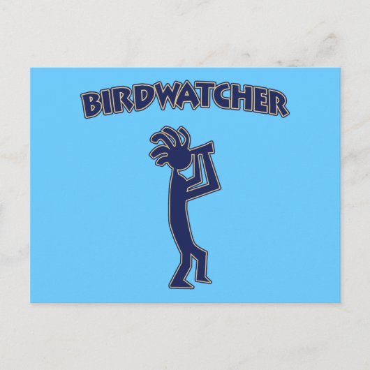 Carte Postale Kokopelli Birdwatcher (Devant)