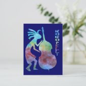 Carte Postale Kokopelli Joue basse (Debout devant)