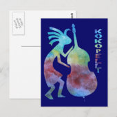 Carte Postale Kokopelli Joue basse (Devant / Derrière)