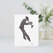 Carte Postale Kokopelli joue l'art du blues (Debout devant)