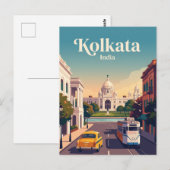 Carte Postale Kolkata, Inde (Devant / Derrière)