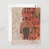 Carte Postale Koloman Moser - Backhausen Texiles d'intérieur (Devant / Derrière)