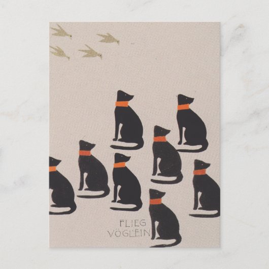 Carte Postale Koloman Moser-Livre photo pour la nièce de Ditha (Devant)