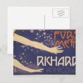 Carte Postale Koloman Moser-Poster du Prince Richard Metternich (Devant / Derrière)